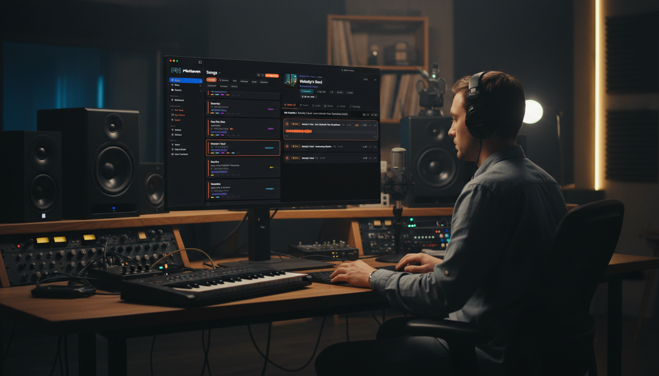 Mix playback interface with version comparison